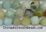 CNG7416 15.5 inches 8mm faceted nuggets amazonite beads