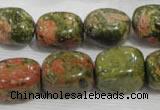 CNG742 15.5 inches 15*18mm nuggets unakite beads wholesale