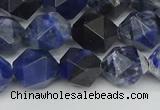 CNG7437 15.5 inches 10mm faceted nuggets sodalite gemstone beads