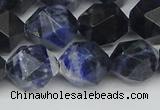 CNG7438 15.5 inches 12mm faceted nuggets sodalite gemstone beads