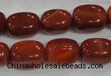 CNG747 15.5 inches 13*18mm nuggets red agate beads wholesale
