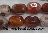 CNG748 15.5 inches 13*18mm nuggets fire agate beads wholesale