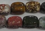 CNG750 15.5 inches 13*18mm nuggets Indian agate beads wholesale