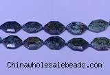 CNG7515 25*35mm - 30*40mm faceted freeform African turquoise beads