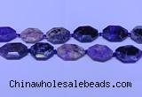 CNG7516 15.5 inches 25*35mm - 30*40mm faceted freeform charoite beads