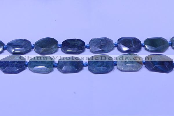 CNG7531 15.5 inches 18*25mm - 25*35mm faceted freeform chrysocolla beads