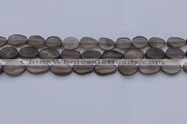 CNG7573 15.5 inches 10*14mm - 13*18mm freeform smoky quartz beads