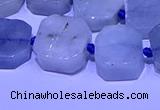 CNG7603 15.5 inches 12*14mm - 15*16mm freeform aquamarine beads