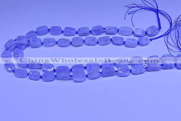 CNG7610 15.5 inches 8*12mm - 10*14mm freeform blue lace agate beads
