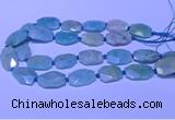 CNG7625 20*30mm - 22*32mm faceted freeform amazonite beads