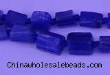 CNG7646 15.5 inches 5*7mm - 8*10mm nuggets blue kyanite beads