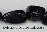 CNG77 15.5 inches 10*14mm - 20*35mm nuggets blue goldstone beads