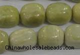 CNG771 15.5 inches 15*18mm nuggets lemon jasper beads wholesale