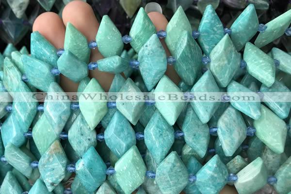 CNG7710 15.5 inches 13*20mm - 15*25mm faceted freeform amazonite beads