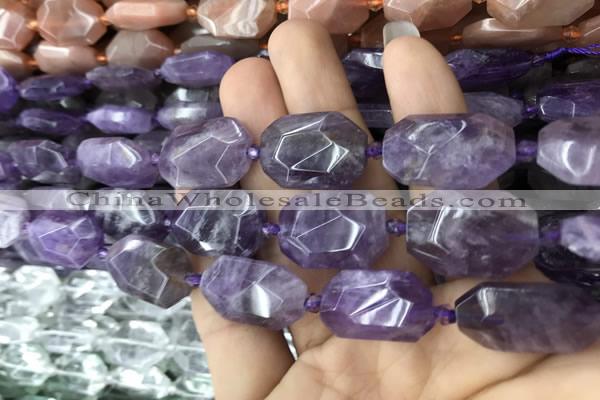 CNG7802 15.5 inches 13*18mm - 18*25mm faceted freeform amethyst beads