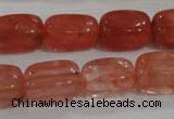 CNG783 15.5 inches 13*18mm nuggets cherry quartz beads wholesale