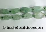 CNG7957 15.5 inches 15*25mm - 20*40mm nuggets green fluorite beads