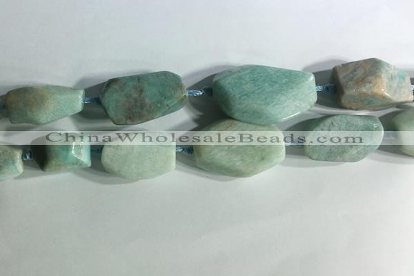 CNG7960 15.5 inches 15*25mm - 20*40mm nuggets amazonite beads