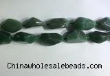 CNG7962 15.5 inches 15*25mm - 20*40mm nuggets green aventurine beads