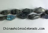 CNG7964 15.5 inches 15*25mm - 20*40mm nuggets labradorite beads