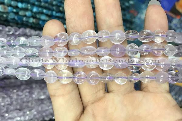 CNG8001 15.5 inches 6*8mm nuggets light amethyst beads wholesale
