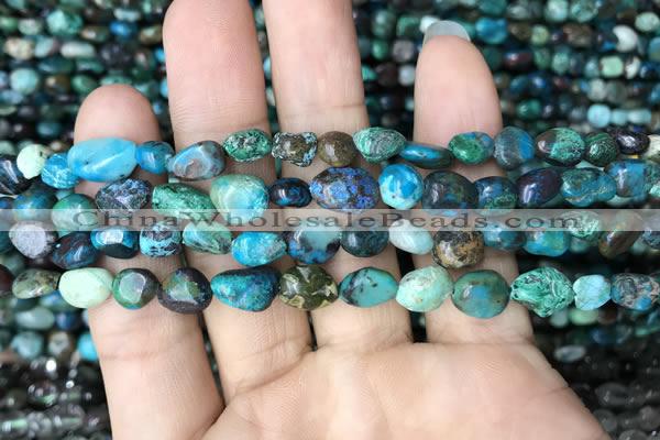 CNG8018 15.5 inches 6*8mm nuggets chrysocolla gemstone beads