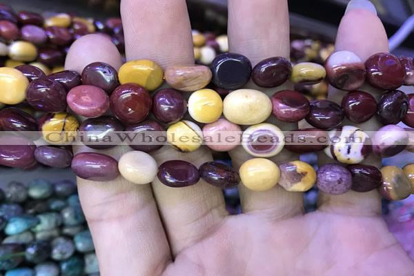 CNG8047 15.5 inches 8*10mm nuggets mookaite jasper beads