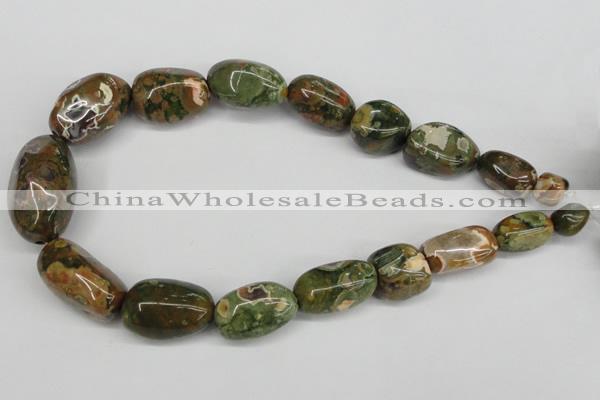 CNG81 15.5 inches 10*20mm - 20*35mm nuggets rhyolite gemstone beads