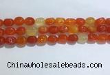 CNG8118 15.5 inches 8*12mm nuggets agate beads wholesale