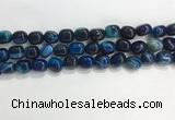 CNG8135 15.5 inches 8*12mm nuggets striped agate beads wholesale