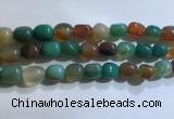 CNG8158 15.5 inches 10*14mm nuggets agate beads wholesale