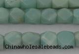 CNG819 15.5 inches 9*12mm faceted nuggets amazonite beads