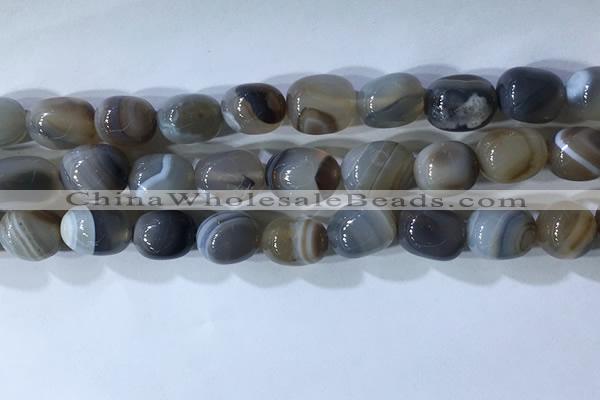 CNG8237 15.5 inches 12*16mm nuggets striped agate beads wholesale