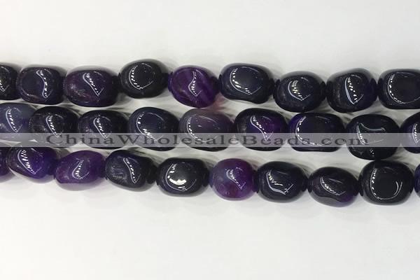 CNG8247 15.5 inches 13*18mm nuggets agate beads wholesale