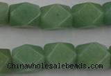 CNG830 15.5 inches 13*18mm faceted nuggets green aventurine beads