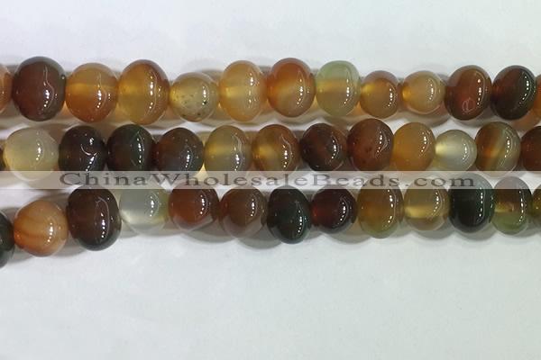 CNG8337 15.5 inches 10*12mm nuggets agate beads wholesale