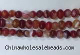 CNG8346 15.5 inches 10*12mm nuggets striped agate beads wholesale