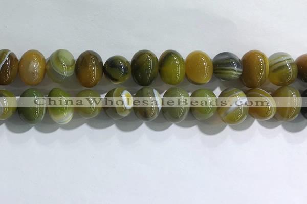CNG8386 15.5 inches 12*16mm nuggets striped agate beads wholesale