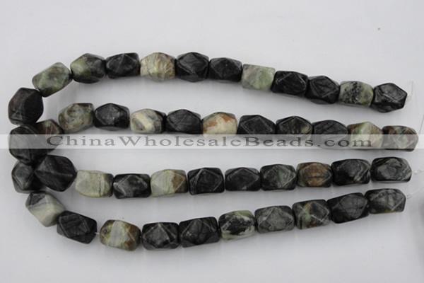 CNG840 15.5 inches 13*18mm faceted nuggets picasso jasper beads