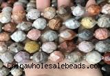 CNG8527 15.5 inches 12*16mm - 13*18mm faceted nuggets fossil coral beads