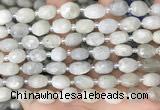 CNG8530 15.5 inches 8*9mm - 9*11mm faceted nuggets moonstone beads