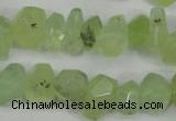 CNG858 15.5 inches 11*15mm faceted nuggets prehnite beads wholesale