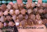 CNG8596 12*16mm - 13*18mm faceted nuggets moonstone beads