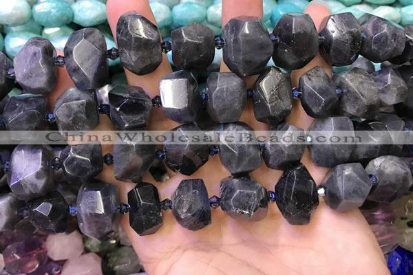 CNG8600 12*16mm - 13*18mm faceted nuggets labradorite beads