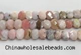 CNG8614 10*13mm - 12*16mm faceted freeform natural pink opal beads