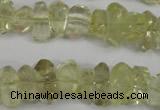 CNG864 15.5 inches 5*10mm – 10*17mm faceted nuggets lemon quartz beads