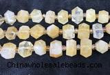 CNG8674 12*20mm - 20*33mm faceted nuggets citrine beads