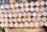 CNG8693 15.5 inches 10mm faceted nuggets rose quartz beads
