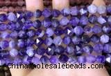 CNG8701 15.5 inches 8mm faceted nuggets amethyst gemstone beads