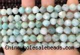 CNG8711 15.5 inches 8mm faceted nuggets amazonite gemstone beads